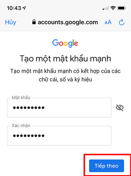 Đăng ký gmail không cần số điện thoại bằng iphone