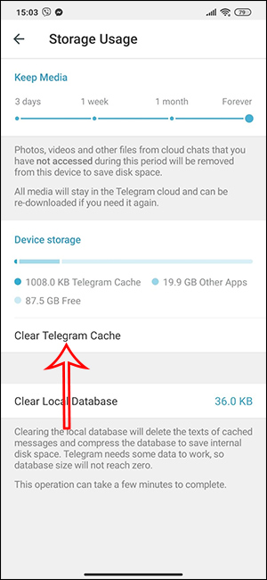 Xóa bộ nhớ cache