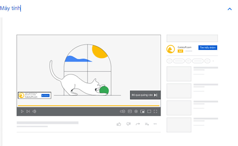 Cách thức quảng cáo YouTube hiển thị trên màn hình máy tính 